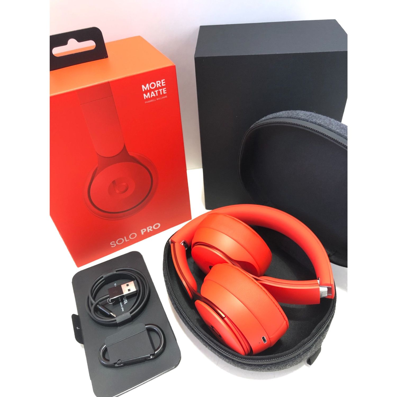 ビーツ ヘッドホン Beats by Dr Dre SOLO PRO RED 赤 - ヘッドフォン