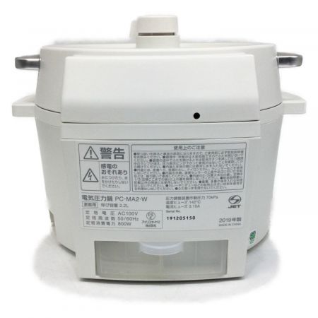 IRIS OHYAMA (アイリスオーヤマ) 電気圧力鍋 USED PC-MA2-W 2019年製 2.2L