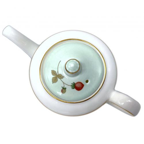 Wedgwood (ウェッジウッド) ティーポット ワイルドストロベリー ホワイト