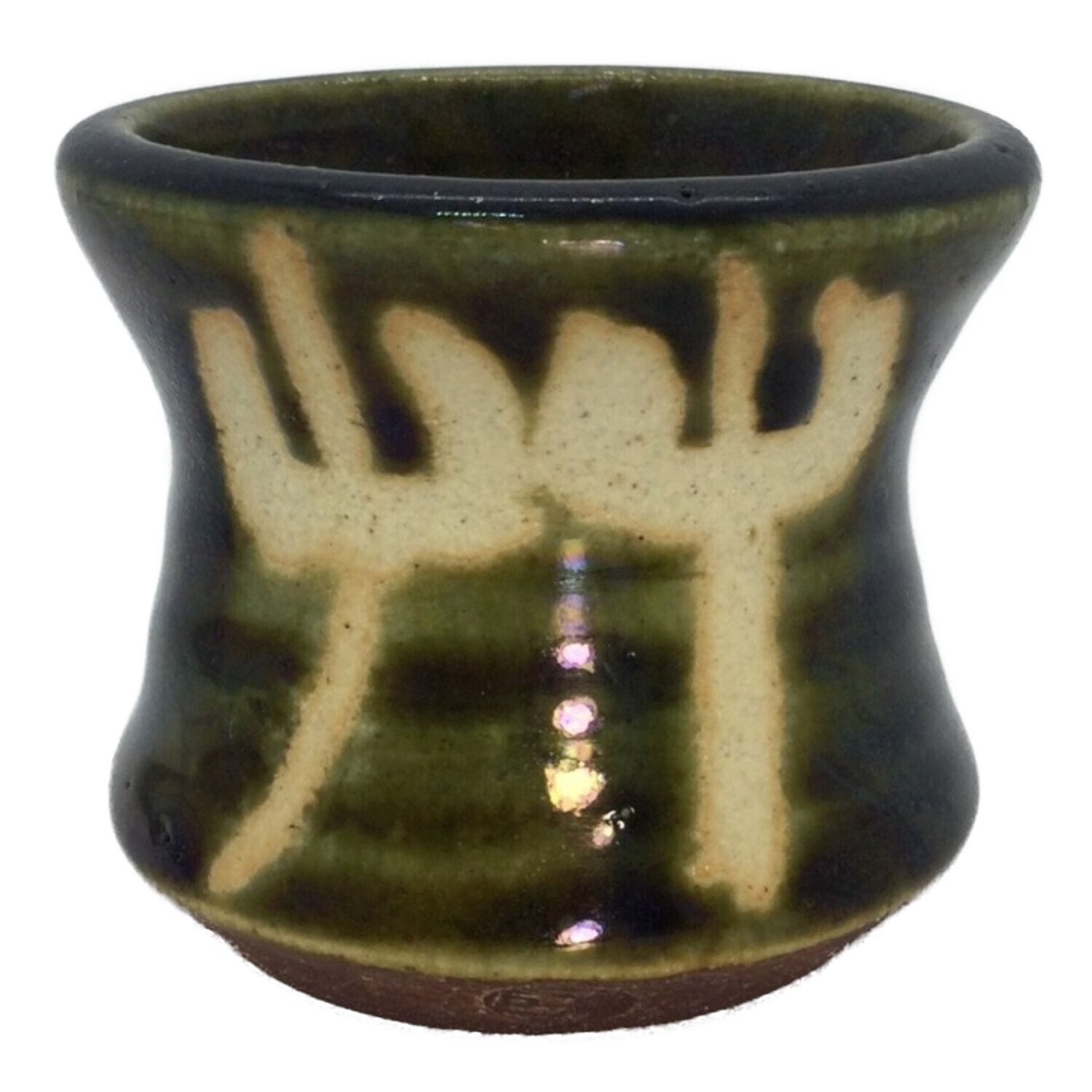 織部焼 オリベヤキ 茶道具 蓋置 草 トレファクonline