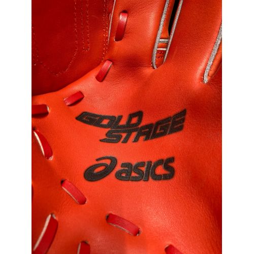 asics (アシックス) グローブ オレンジ 軟式用 投手用 右投げ用 少年用 BGJFFP