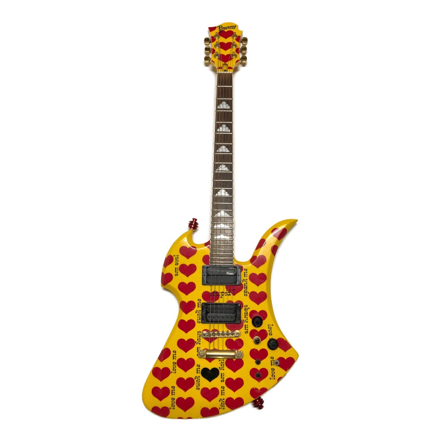 Yellow Heart エレキギター X JAPAN HIDEモデル MG-145S HY Burny ノブ 