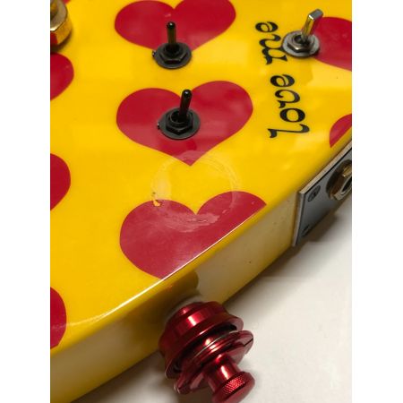 Yellow Heart エレキギター X JAPAN HIDEモデル MG-145S HY Burny ノブジャックガリ・ノイズ有　バスウッドボディ