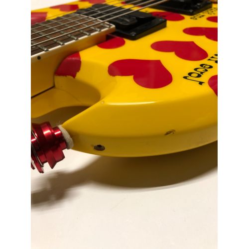 Yellow Heart エレキギター X JAPAN HIDEモデル MG-145S HY Burny ノブ ...