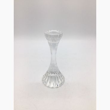 ビンテージ　切り子　クリスタルガラスキャンドルスタンド　バカラ？　ブルー　電傘 ビンテージ 切り子 クリスタルガラスキャンドルスタンド バカラ