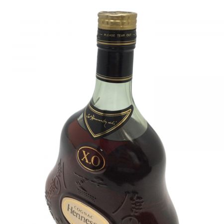 ヘネシー (Hennessy) コニャック 750ml 本体のみ XO 金キャップ グリーンボトル 未開封 フランス