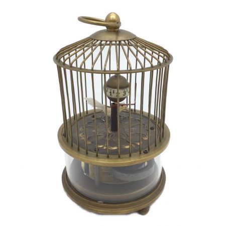 WYSTAO 純銅機械式時計鳥かご時計 ゼンマイ式