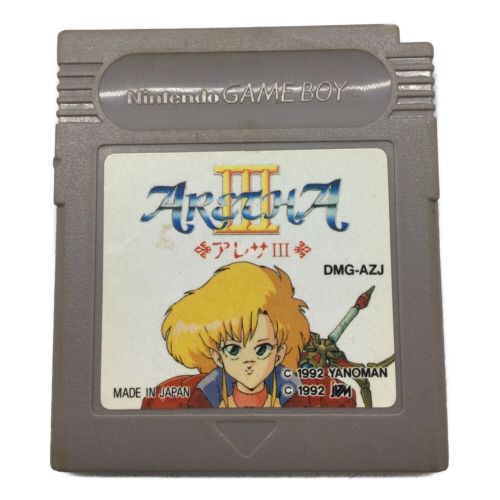 GB用ゲームソフト 1992年物 アレサ III｜トレファクONLINE