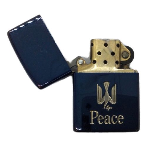 ZIPPO (ジッポ) オイルライター Peace ブルーチタン｜トレファクONLINE