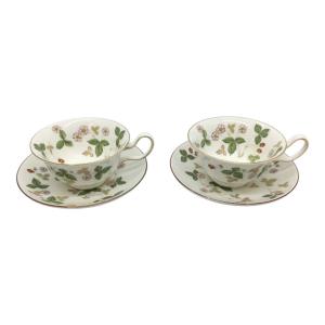 Wedgwood (ウェッジウッド) カップ&ソーサー ワイルドストロベリー 2Pセット