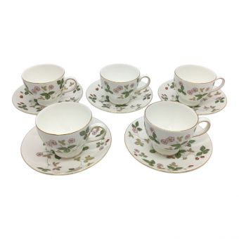 Wedgwood (ウェッジウッド) カップ&ソーサー ワイルドストロベリー 5Pセット