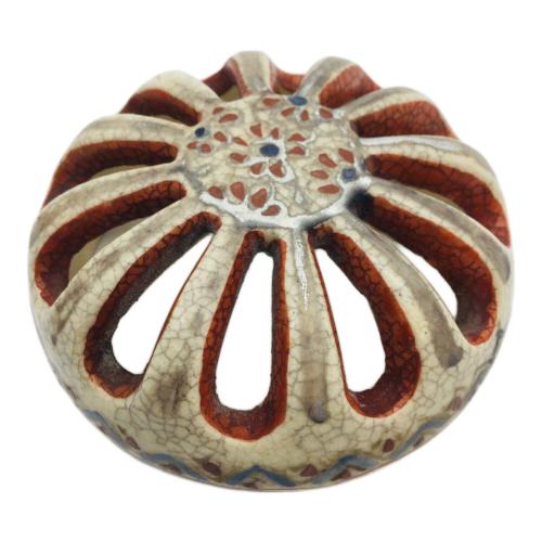 薩摩焼 色絵 香炉