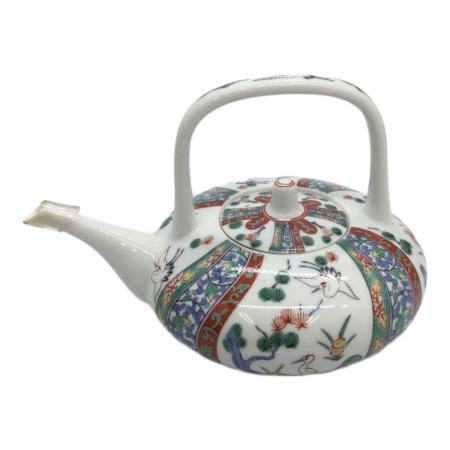 有田焼 (アリタヤキ) 酒器揃え 弥右衛門作 鶴松文様 屠蘇器 急須×1/盃