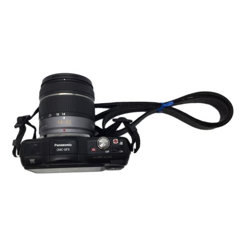 Panasonic (パナソニック) ミラーレス一眼カメラ 2011年製 レンズカバー欠品 DMC-GF3 1306万画素(総画素) フォーサーズ 4/3型 LiveMOS 専用電池 標準：ISO160～6400 FS1JA801526