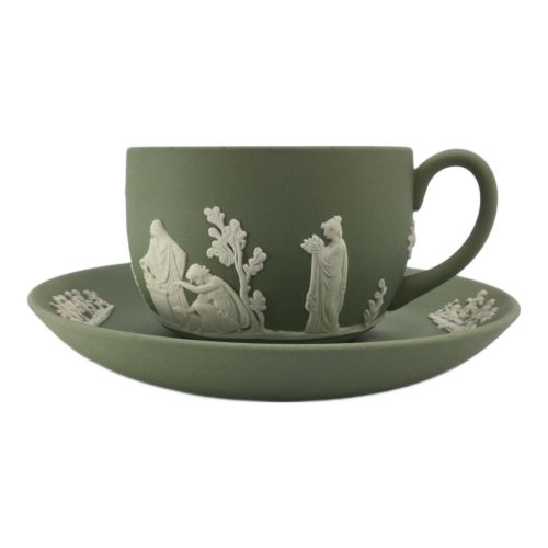 Wedgwood (ウェッジウッド) カップ&ソーサー ジャスパー セージグリーン