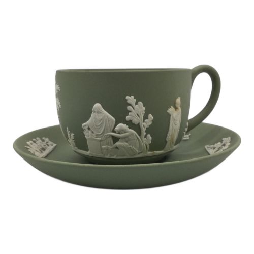 Wedgwood (ウェッジウッド) カップ&ソーサー ジャスパー セージグリーン