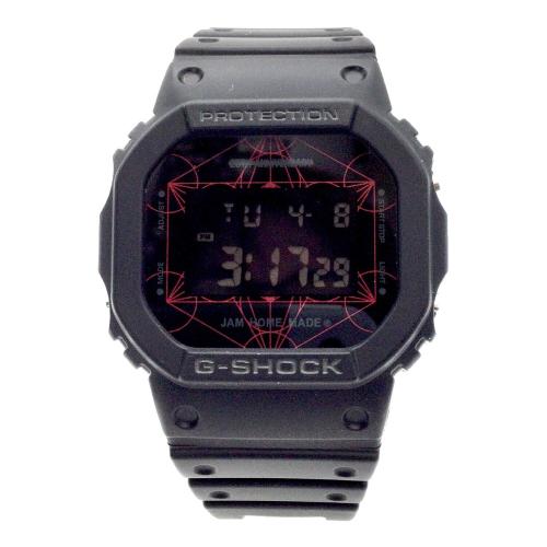 CASIO (カシオ) デジタルウォッチ ブラック JAM HOME MADE25thコラボレーションモデル DW-5600VT G-SHOCK クォーツ ラバーベルト 動作確認済み 未使用品