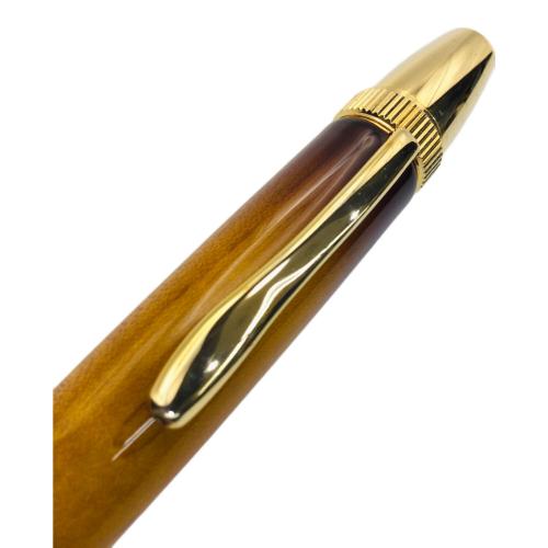 luminio(ルミニーオ) ボールペン ブラウン×ゴールド 山桜 ワイルドチェリー