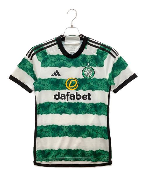 adidas (アディダス) HY3343　サッカーユニフォーム ホワイト×グリーン サイズ:S