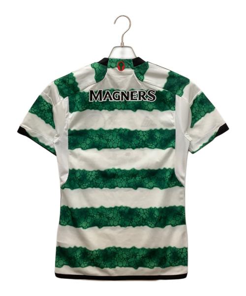 adidas (アディダス) HY3343　サッカーユニフォーム ホワイト×グリーン サイズ:S