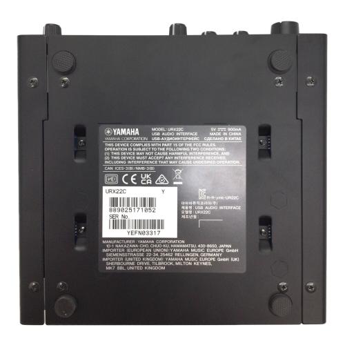 YAMAHA (ヤマハ) オーディオインターフェイス URX22C｜トレファクONLINE