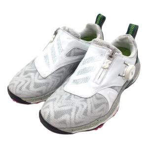 adidas (アディダス) ゴルフシューズ IG8751 コードカオス 25 BOA レディース SIZE 22.5cm ホワイト×グリーン