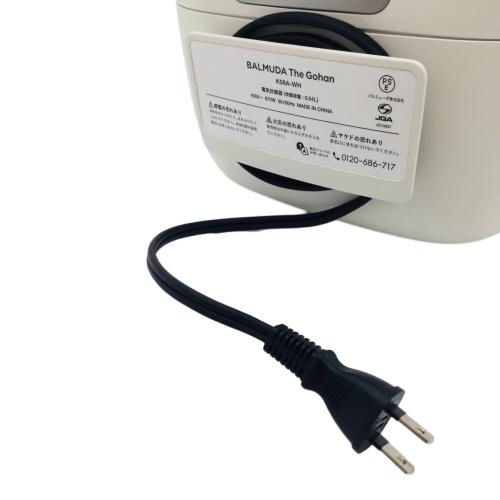 BALMUDA (バルミューダ) BALMUDA The Gohan マイコン炊飯ジャー K08A-WH 2022年製 3合(0.54L)