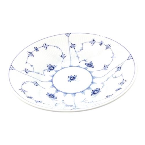 ROYAL COPENHAGEN (ロイヤル・コペンハーゲン) ディーププレート ブルーフルーテッド・プレイン