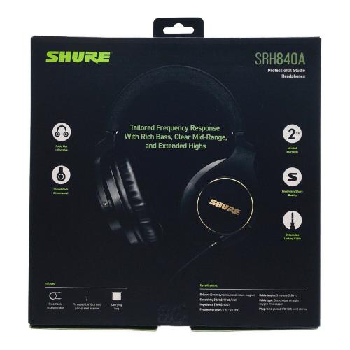 SHURE(シュア) SRH840A プロフェッショナル・スタジオ・ヘッドホン