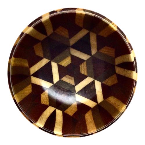 箱根寄木細工 (ハコネヨセギザイク) 茶器 茶入れ