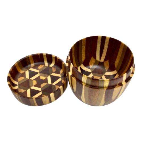 箱根寄木細工 (ハコネヨセギザイク) 茶器 茶入れ