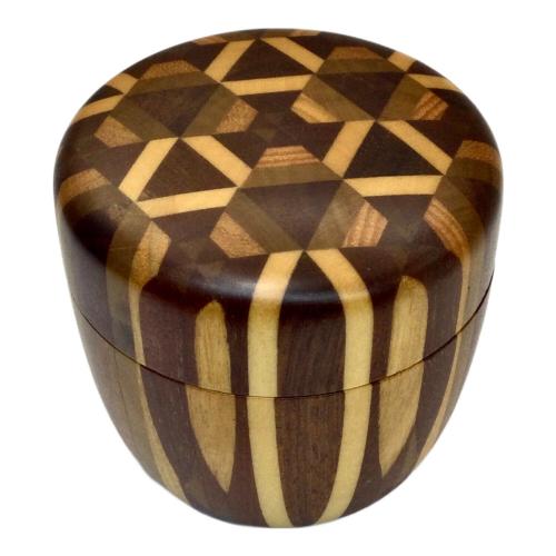箱根寄木細工 (ハコネヨセギザイク) 茶器 茶入れ