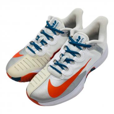 NIKE (ナイキ) ローカットスニーカー メンズ 25cm ホワイト×オレンジ