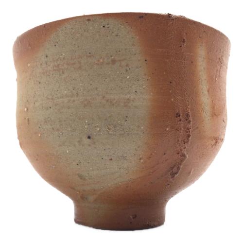 備前焼(ビゼンヤキ) ぐい呑み 人間国宝：藤原雄 備前酒杯