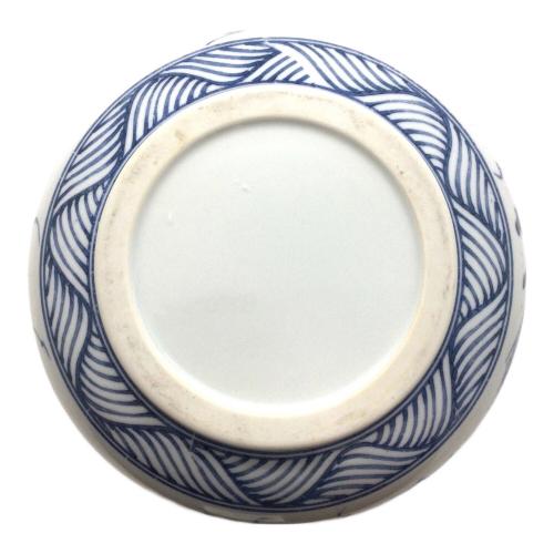 水指 染付 近江八景