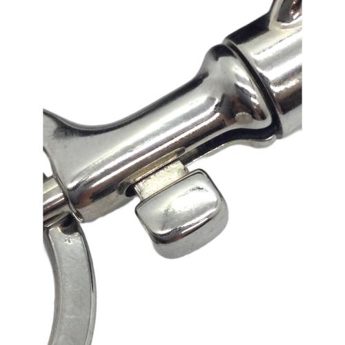 BOTTEGA VENETA (ボッテガベネタ) イントレチャートネックストラップ ブラウン×シルバー