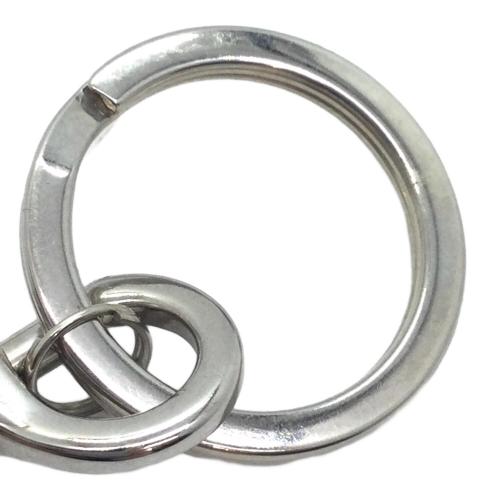 BOTTEGA VENETA (ボッテガベネタ) イントレチャートネックストラップ ブラウン×シルバー