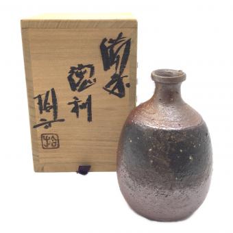 備前焼 (ビゼンヤキ) 徳利 原田拾六