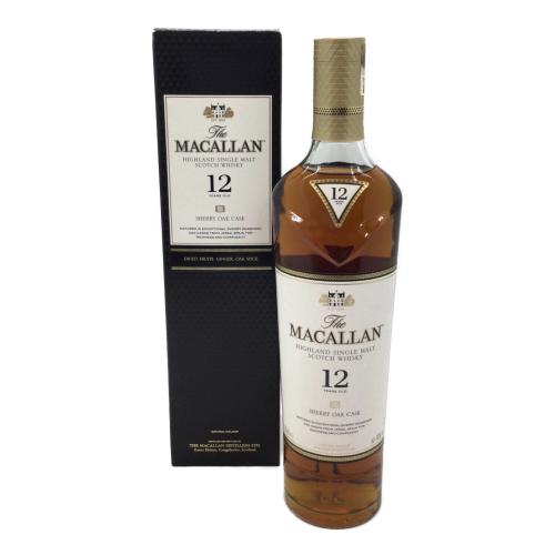 マッカラン (MACALLAN) シェリーオークカスク スコッチウィスキー 12年 700ml