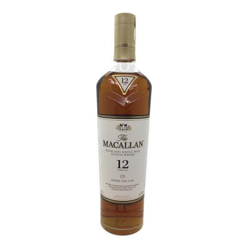 マッカラン (MACALLAN) シェリーオークカスク スコッチウィスキー 12年 700ml