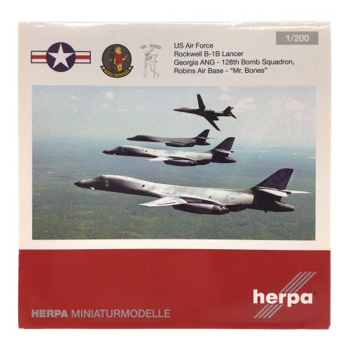 herpa (ヘルパ) B-1B アメリカ空軍 128th 爆撃飛行隊 “Mr.Bones” 模型