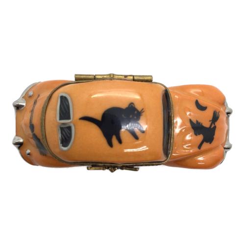 Limoges (リモージュ) リモージュボックス ミニカー オレンジ 黒猫