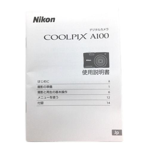 Nikon (ニコン) コンパクトデジタルカメラ COOLPIX A100