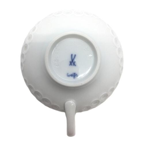 Meissen (マイセン) ティーカップ&ソーサー ホワイトレリーフ