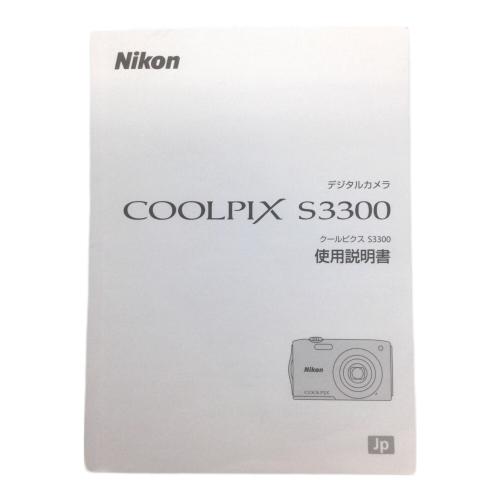 Nikon (ニコン) COOLPIX S3300 コンパクトデジタルカメラ