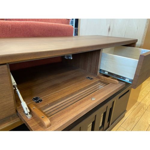 シギヤマ家具 (シギヤマ) ローボード ダークブラウン ウォールナット材 クロスタイムウォールシリーズ