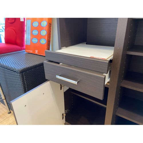ニトリ キッチンボード ブラウン×ホワイト 25.361円(税込) コパン 80MRB