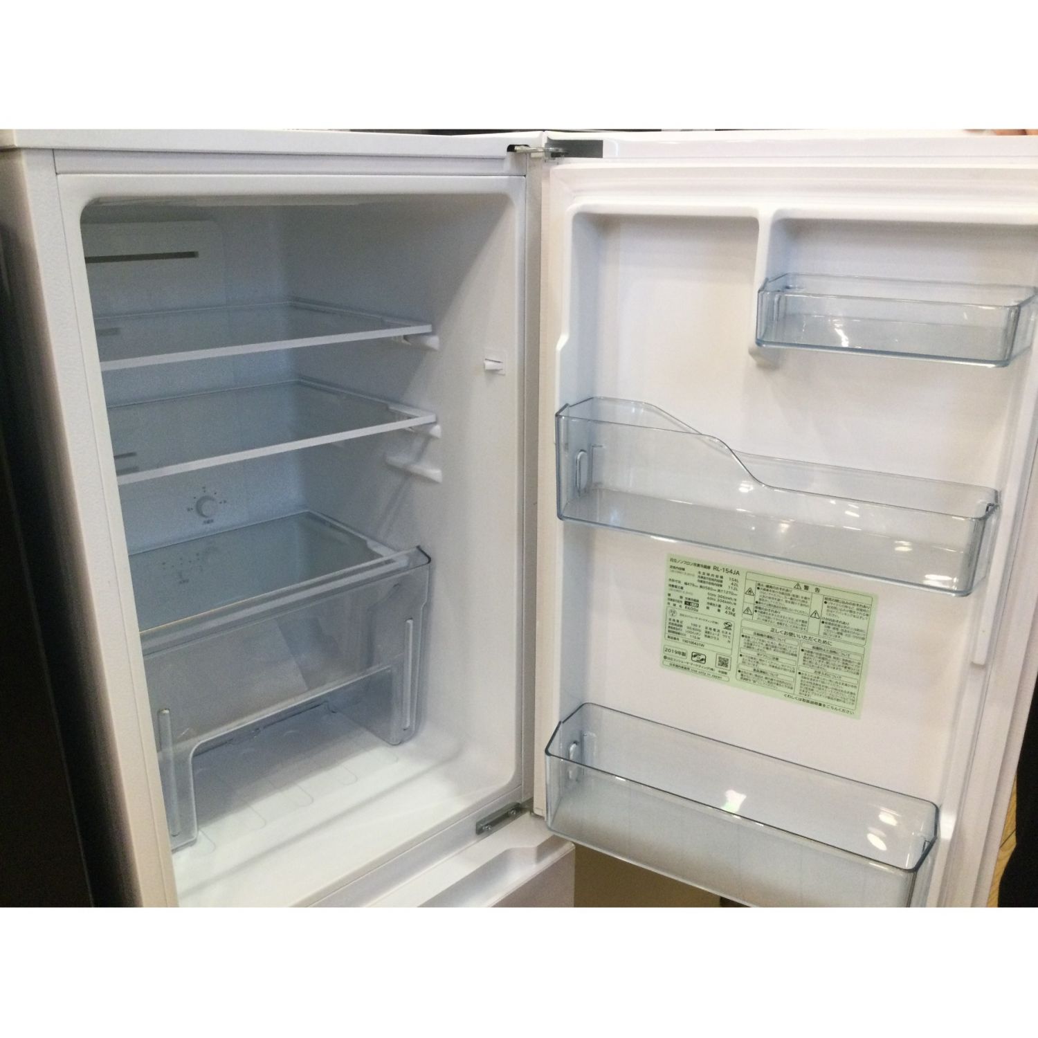【M-017】日立 冷凍冷蔵庫 RL-154JA  2019年製  激安現状お渡しになります
