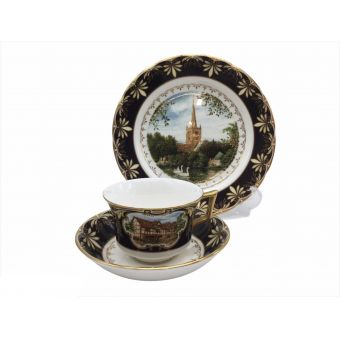 Wedgwood (ウェッジウッド) マイタイムセット ※2000セット限定品 ヒストリックタウン ストラットフォード カップ＆ソーサー・プレート1