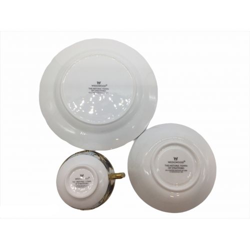 Wedgwood (ウェッジウッド) マイタイムセット ※2000セット限定品 ヒストリックタウン ストラットフォード カップ＆ソーサー・プレート1